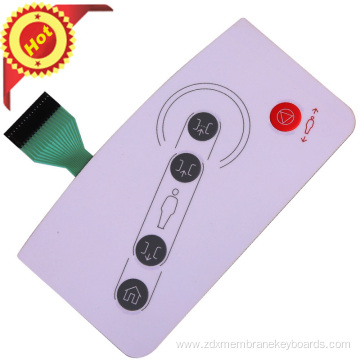 2020 polyester custom made one button membrane switch